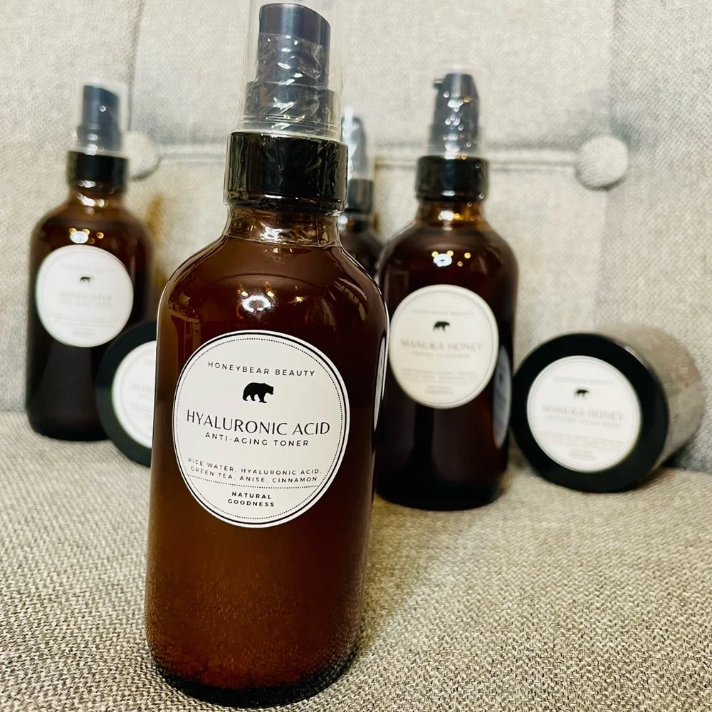 HoneyBear Beauty Hyaluronic Acid Anti-Aging Toner for Collagen Production